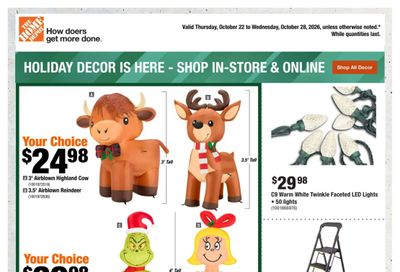 Home Depot (Atlantic) Flyer October 22 to 28