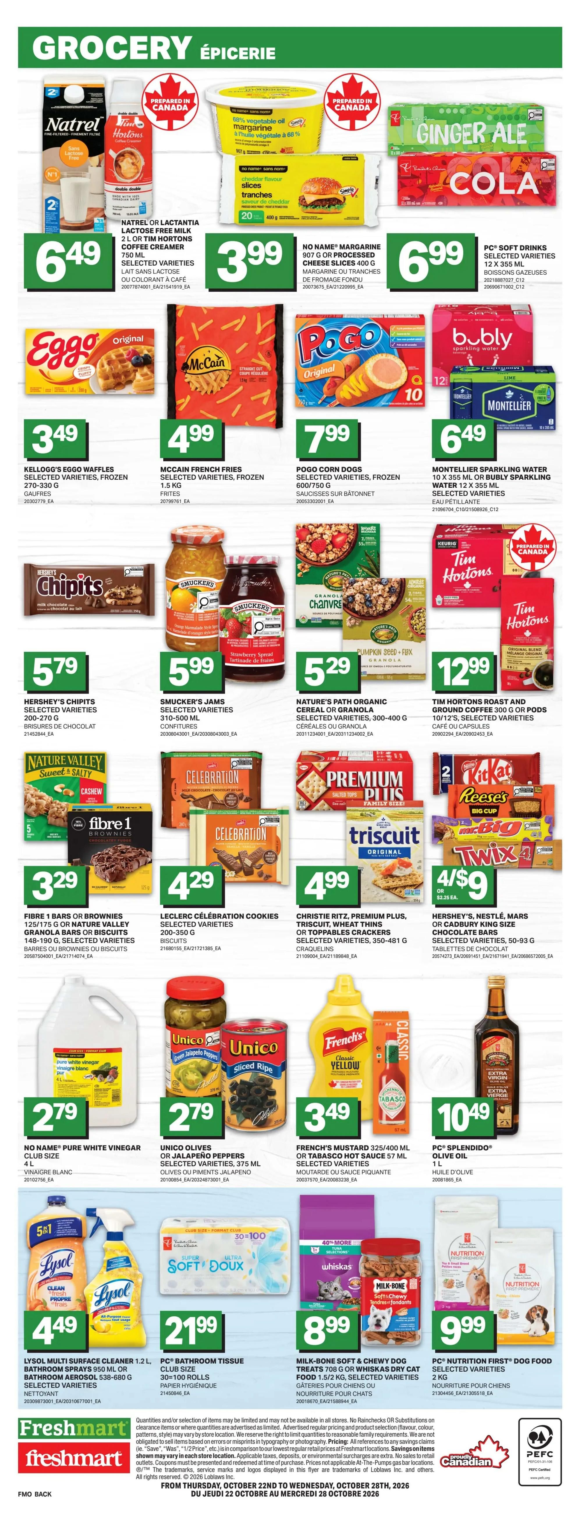 Freshmart (ON) Flyer October 22 to 28