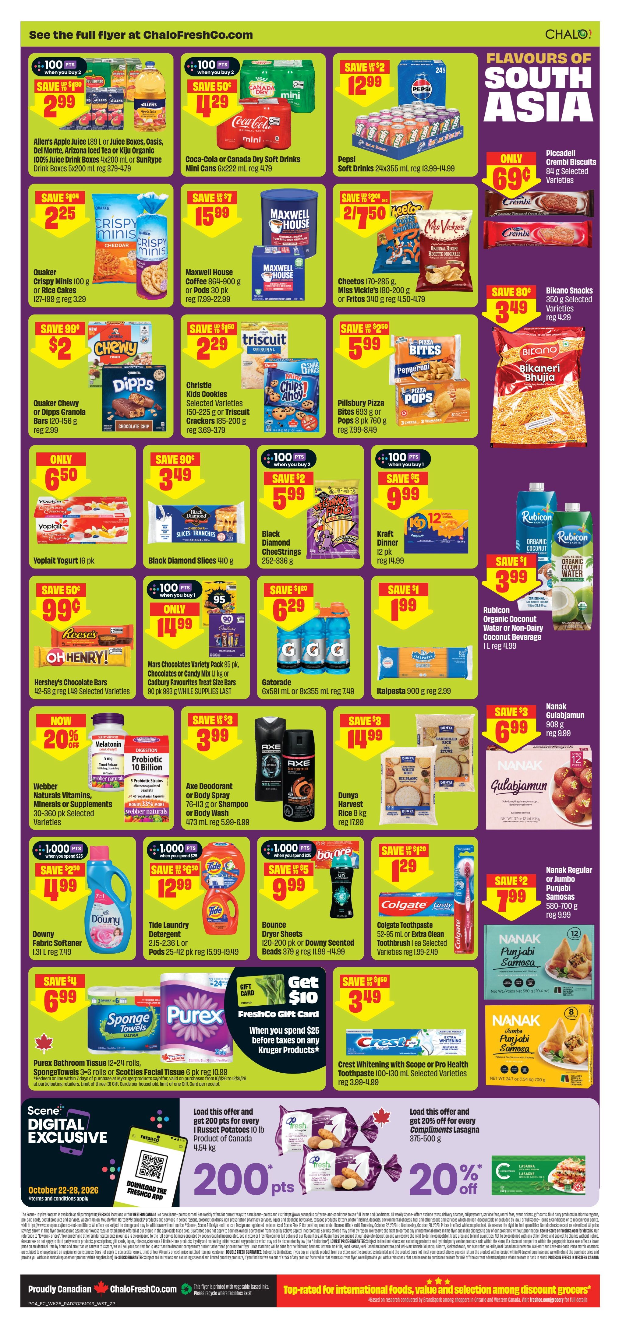 Chalo! FreshCo (West) Flyer October 22 to 28