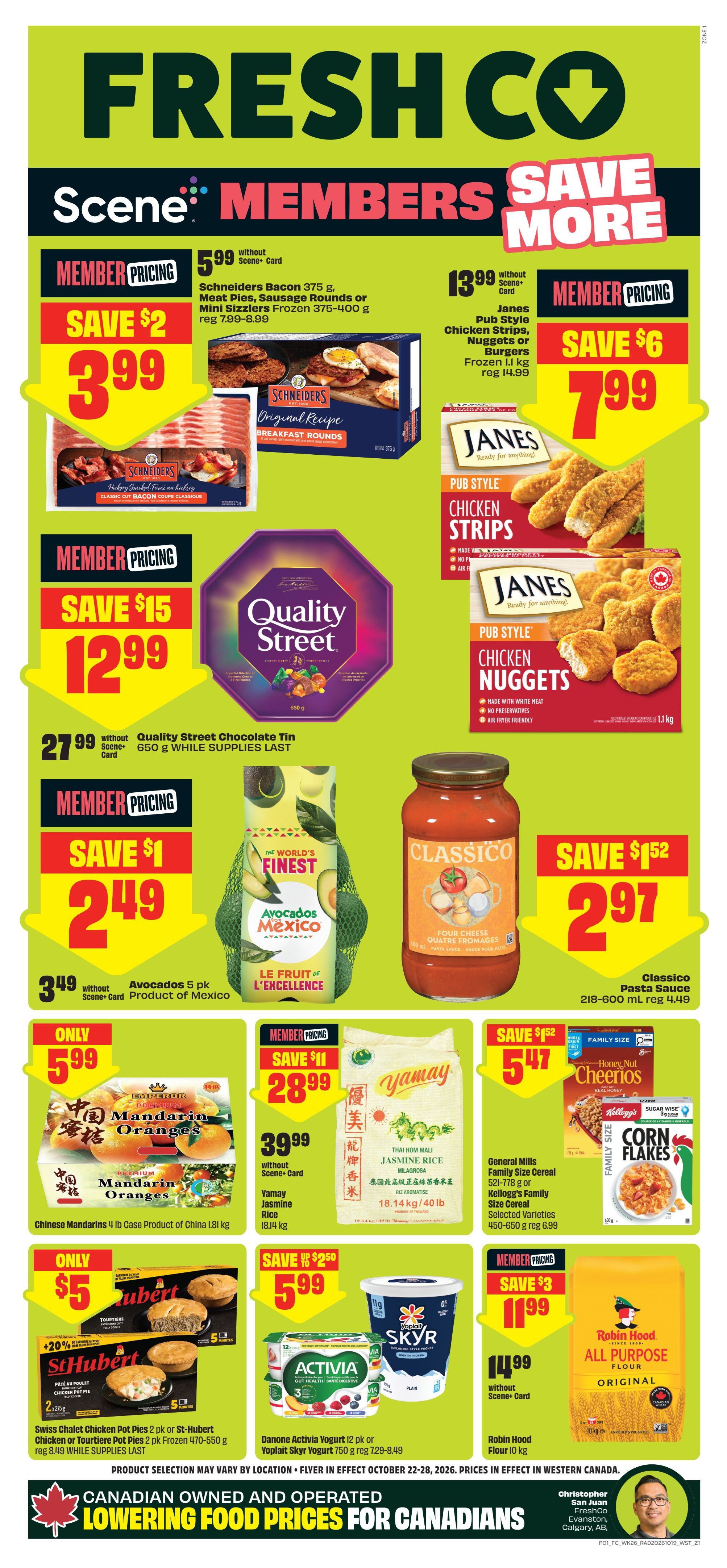 FreshCo (West) Flyer October 22 to 28