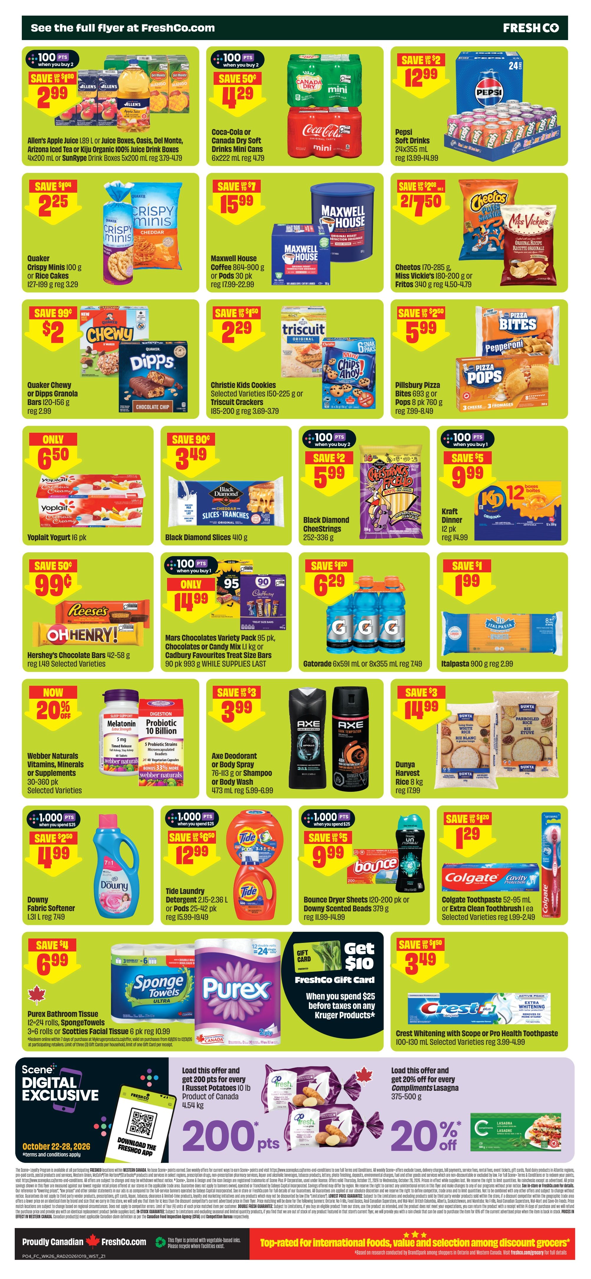 FreshCo (West) Flyer October 22 to 28