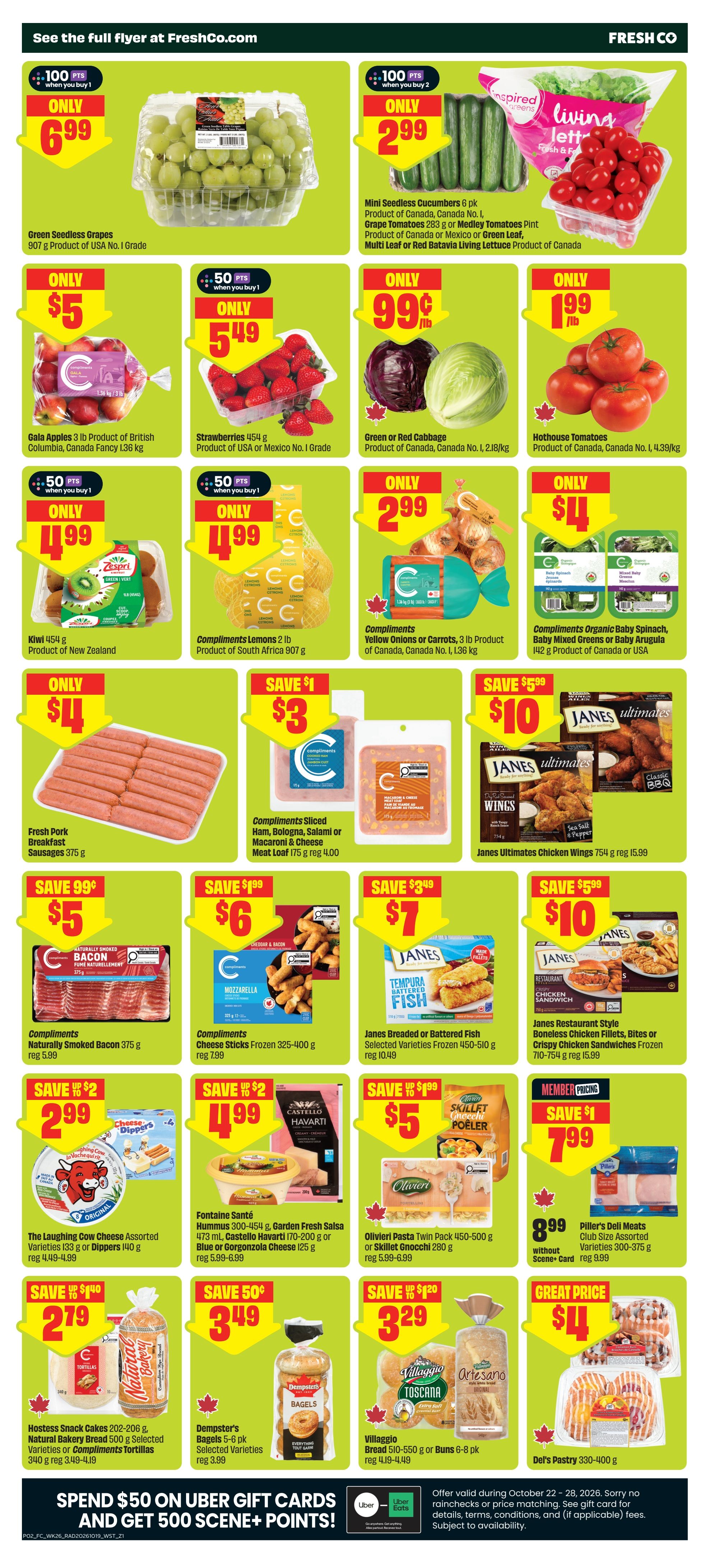 FreshCo (West) Flyer October 22 to 28
