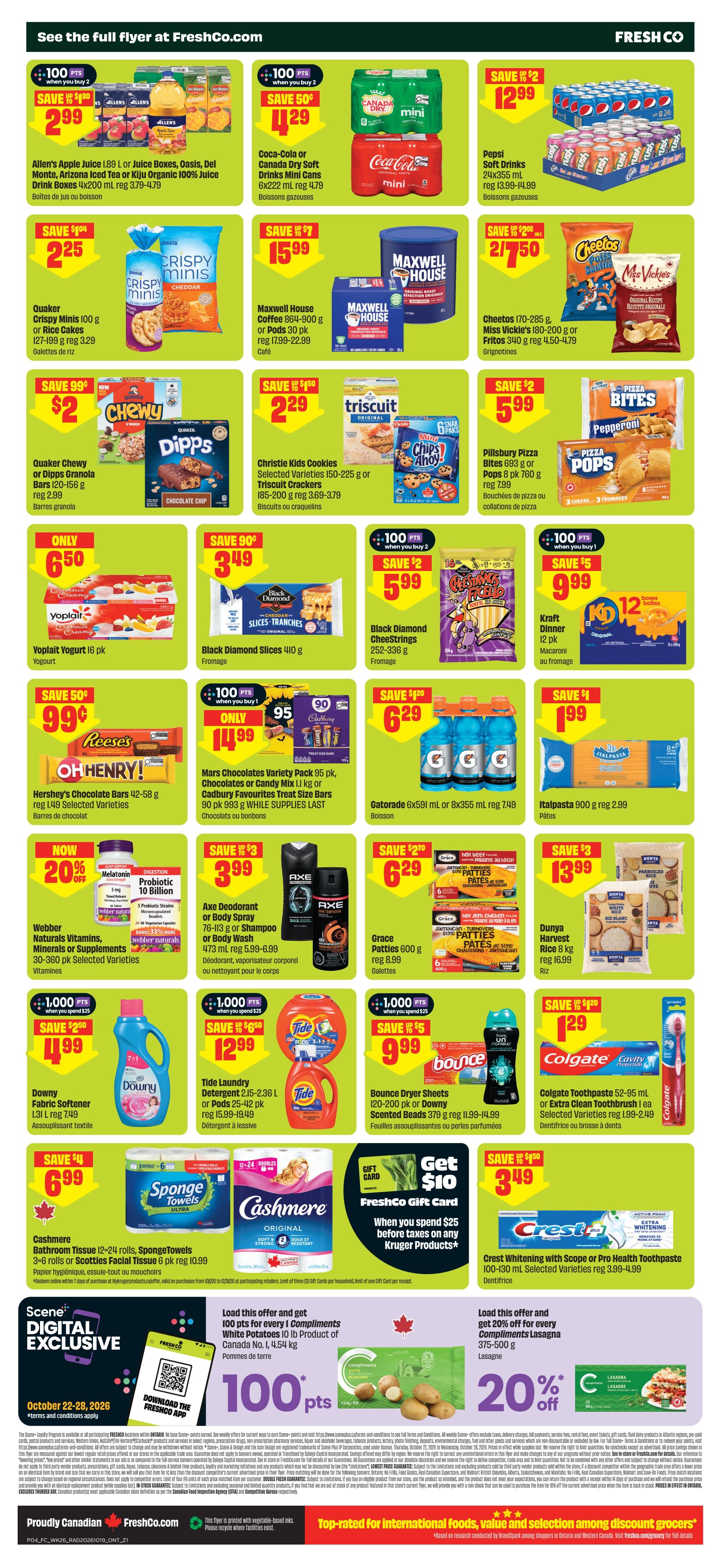 FreshCo (ON) Flyer October 22 to 28