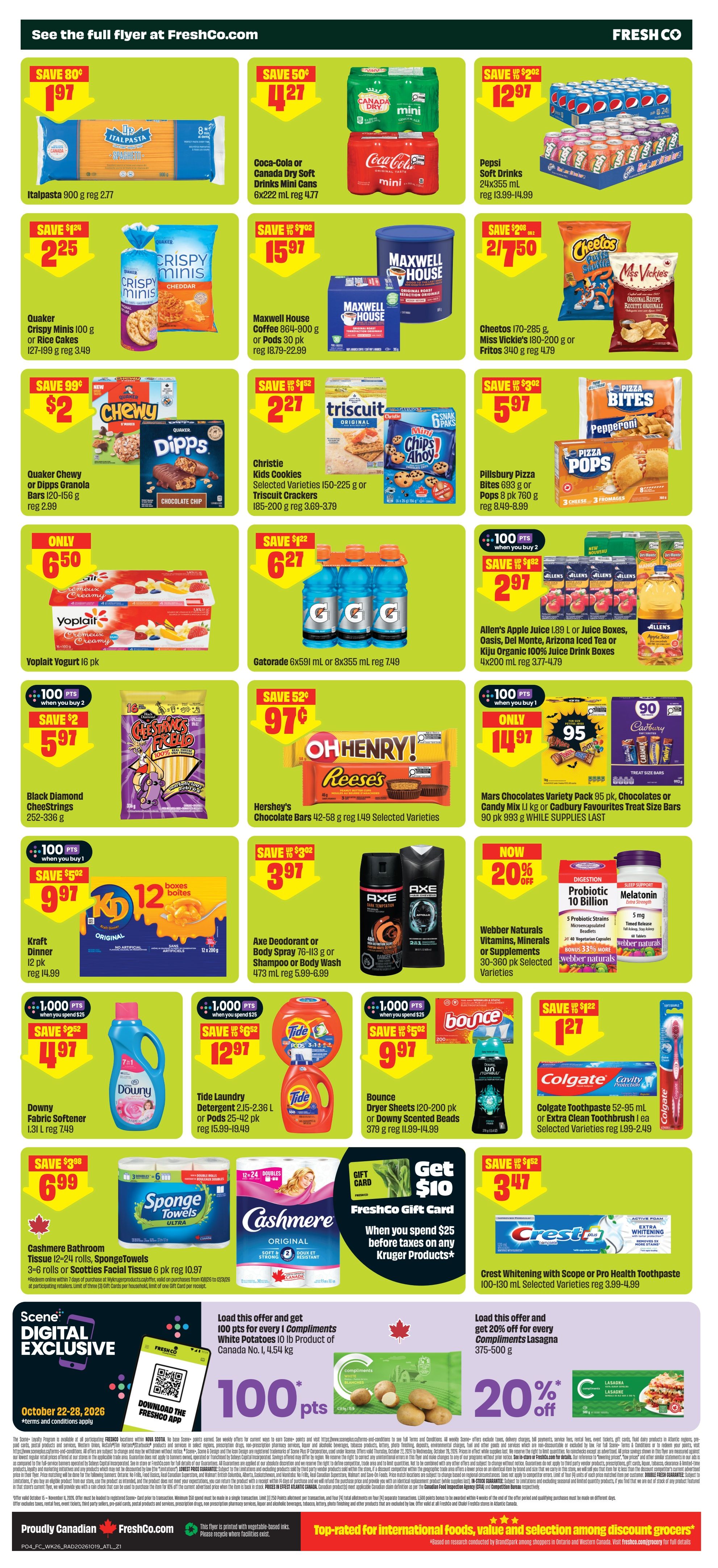 FreshCo (Atlantic) Flyer October 22 to 28