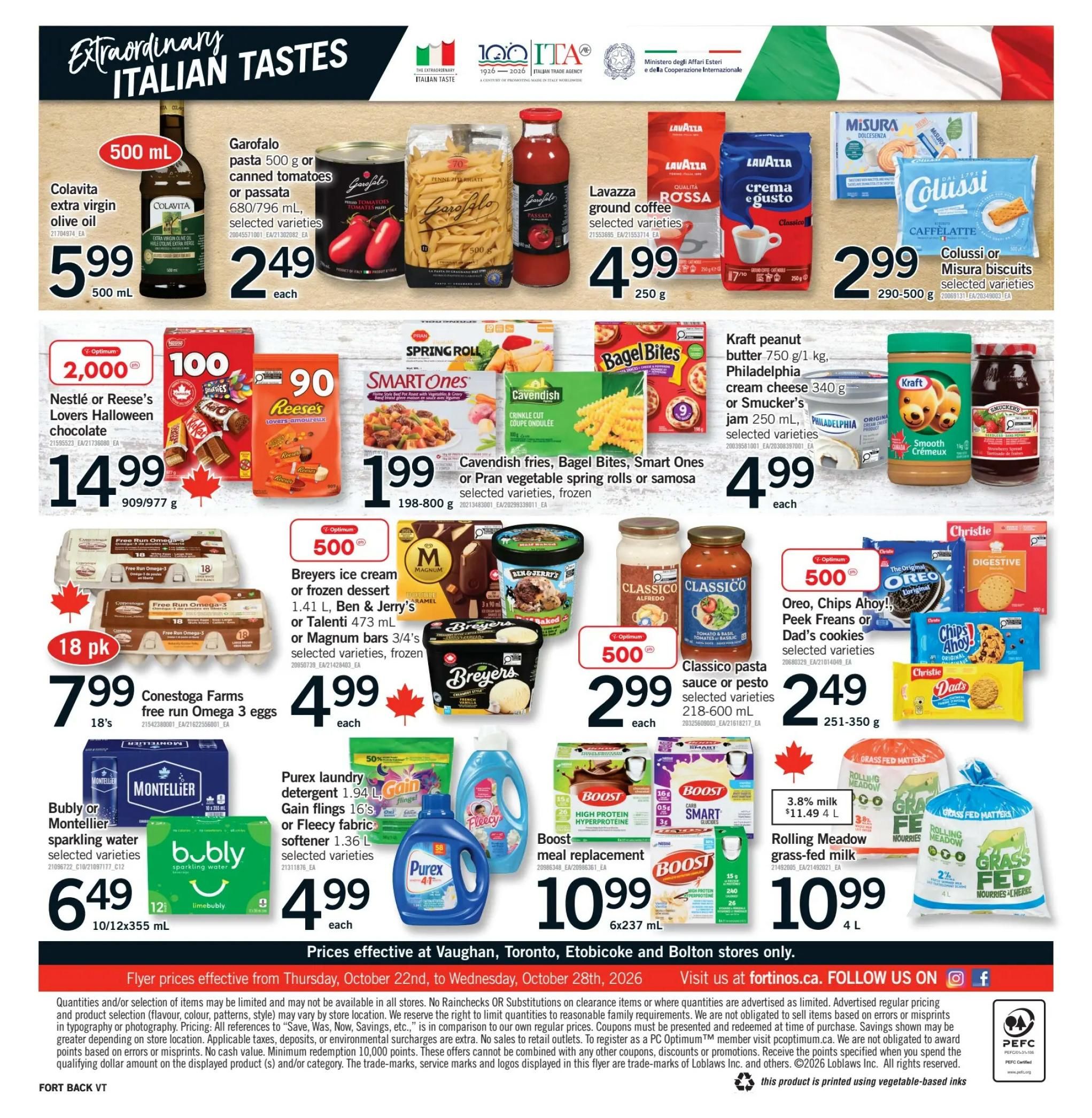 Fortinos Flyer October 22 to 28