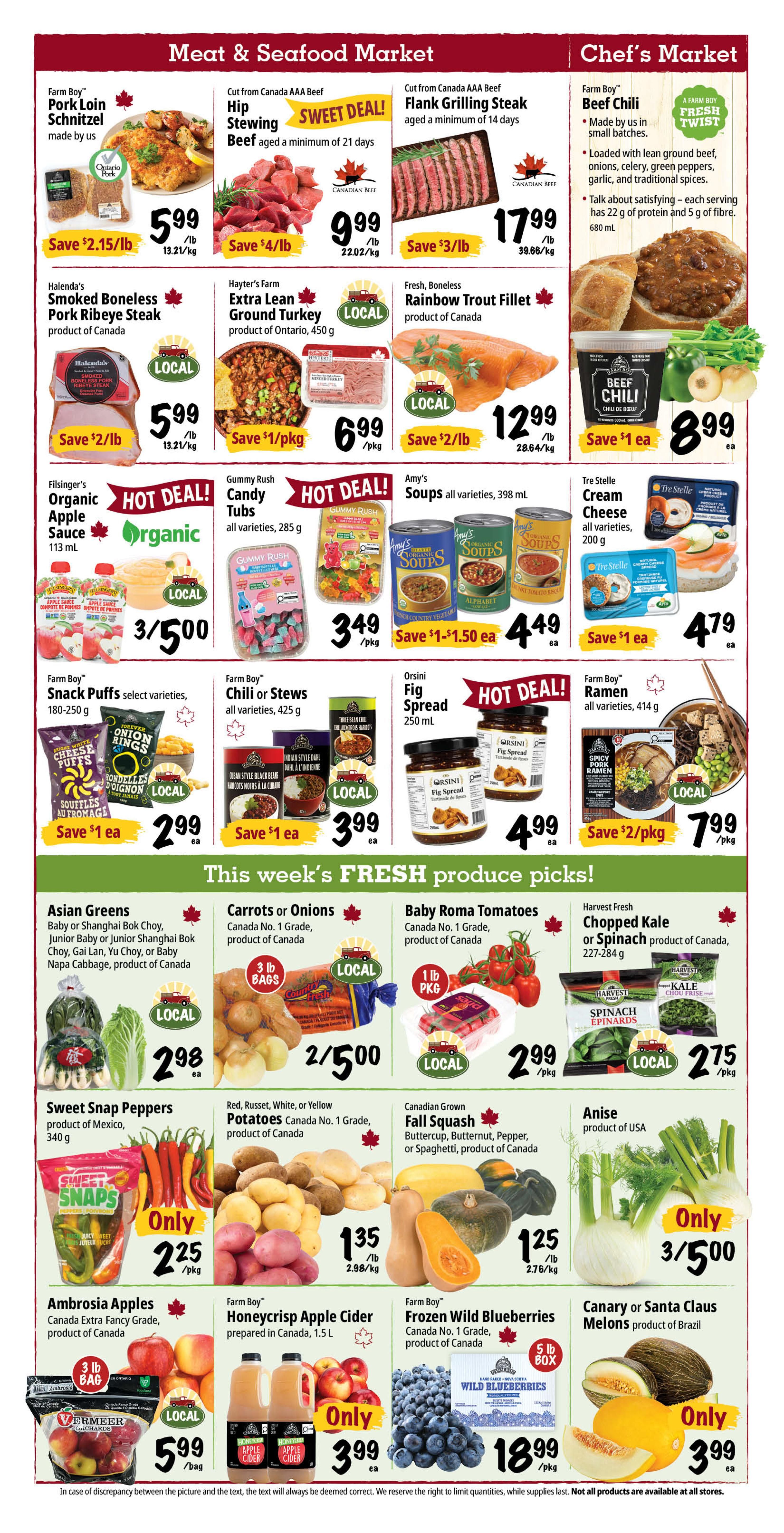 Farm Boy (Rest Of ON) Flyer October 22 to 28