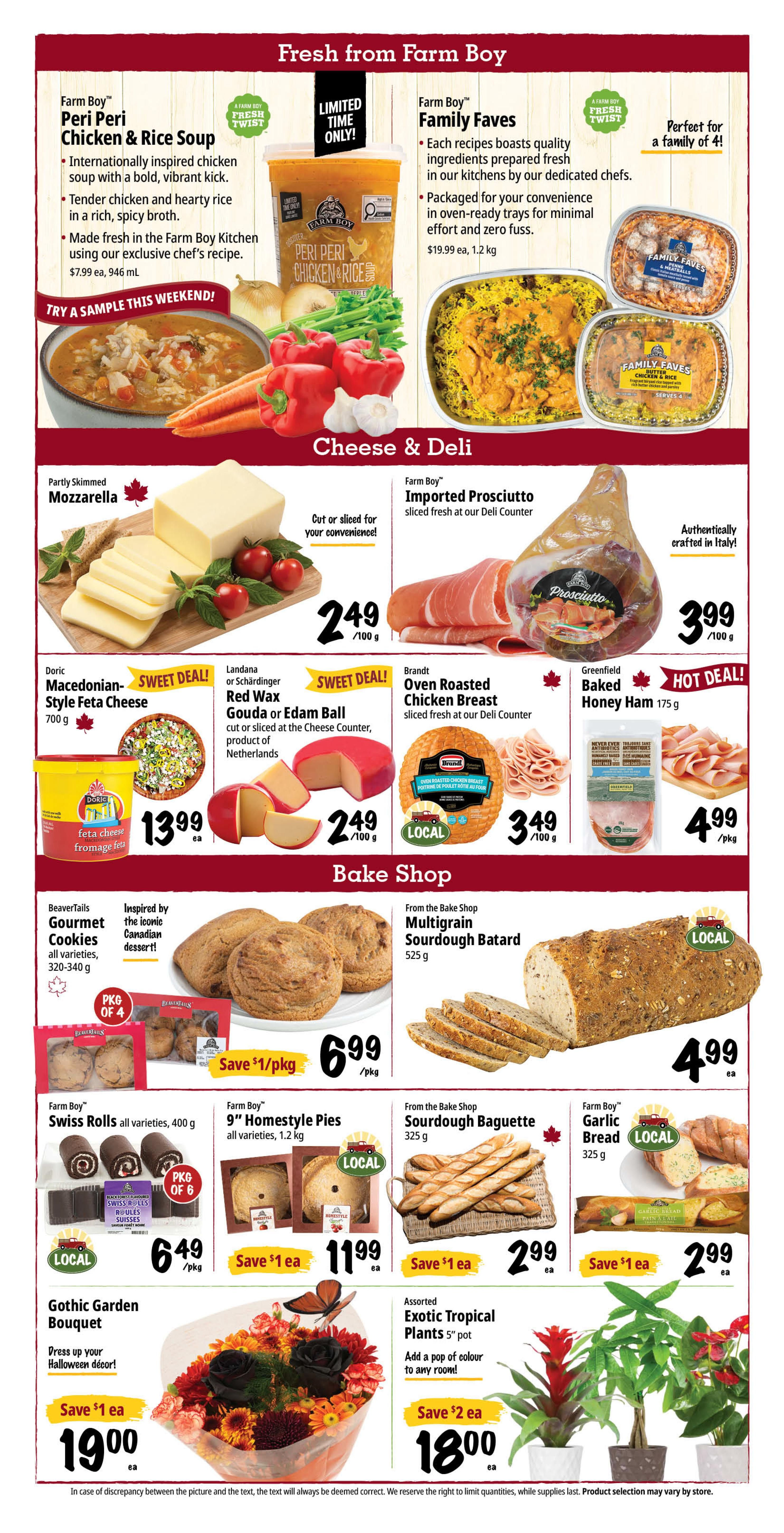 Farm Boy (Rest Of ON) Flyer October 22 to 28