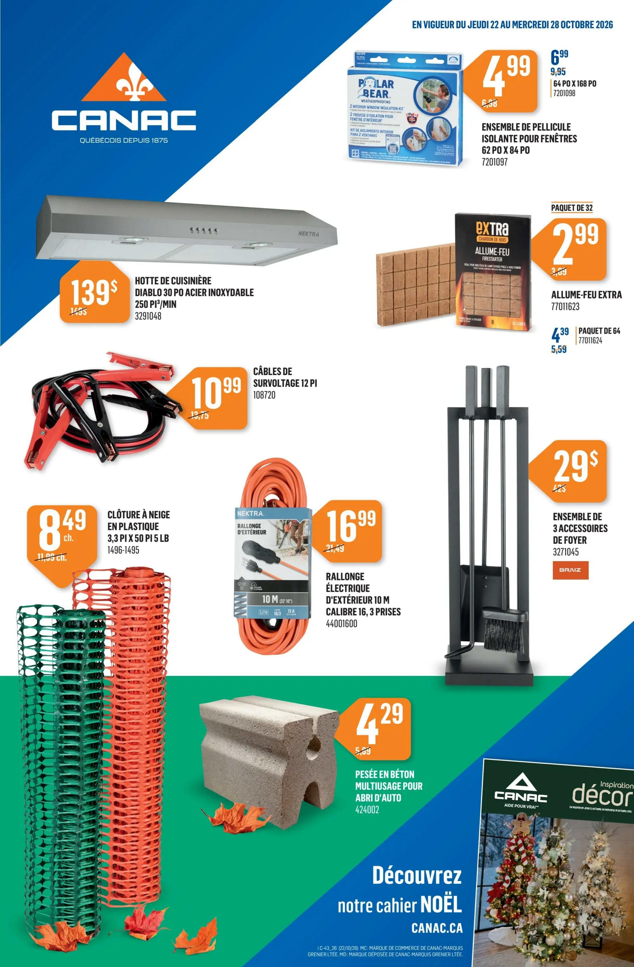 Canac Flyer October 22 to 28
