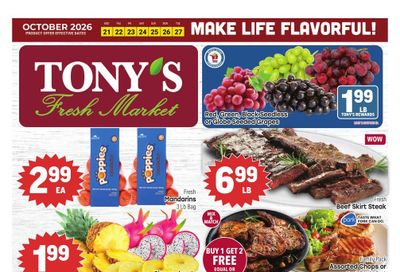 Tony's Fresh Market Weekly Ad October 21 - 27, 2026