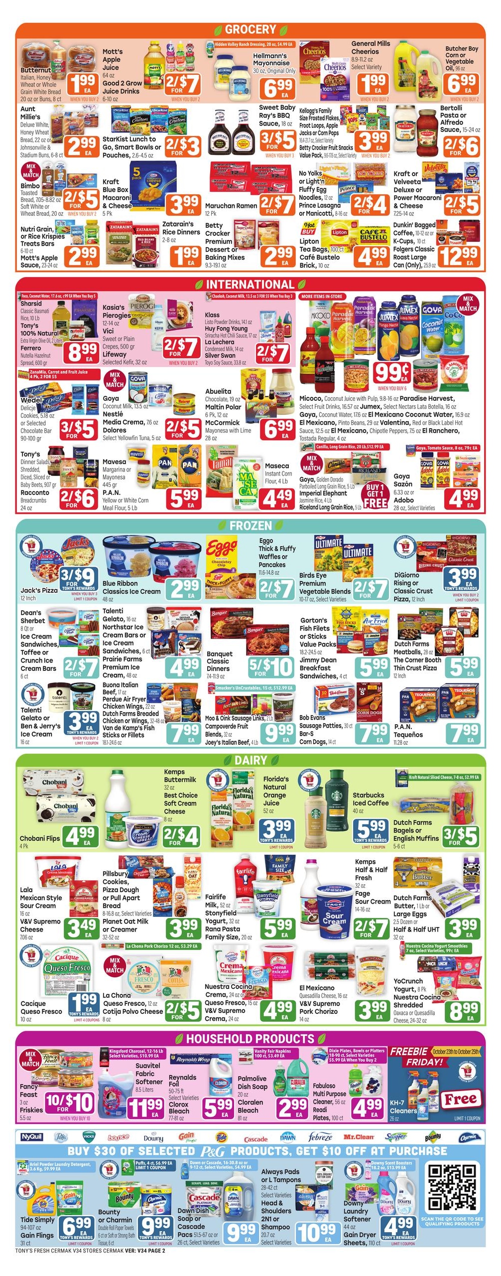 Tony's Fresh Market Weekly Ad October 21 - 27, 2026