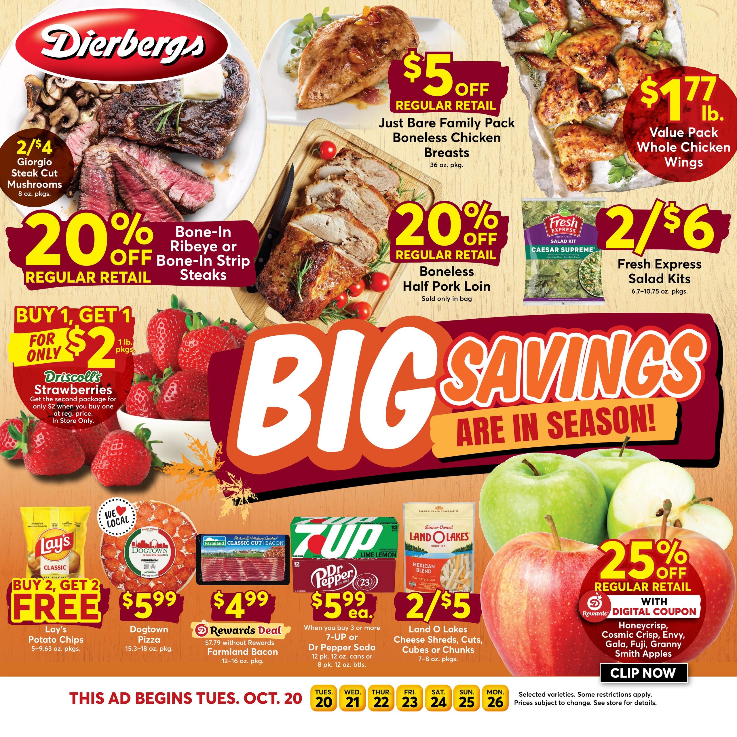 Dierbergs (O Fallon Area, IL) Weekly Ad October 20 - 26, 2026