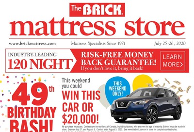 The Brick Mattress Store Flyer July 23 to August 5