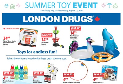 London Drugs Summer Toy Event Flyer July 24 to August 12