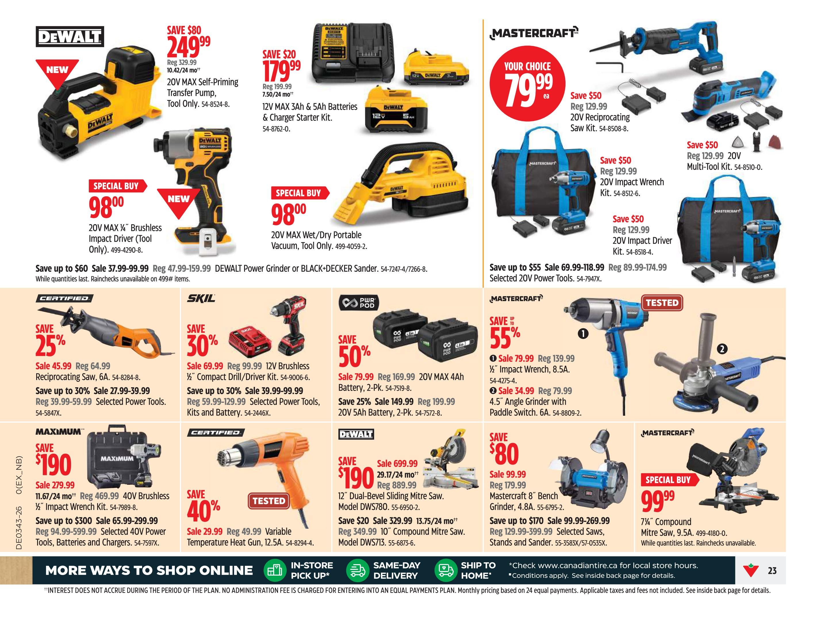 Canadian Tire (ON) Flyer October 23 to 29