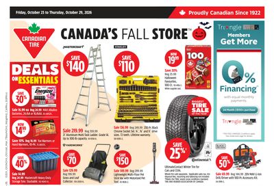 Canadian Tire (West) Flyer October 23 to 29