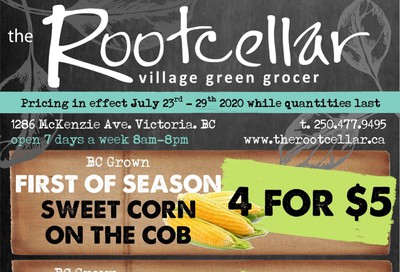 The Root Cellar Flyer July 23 to 29