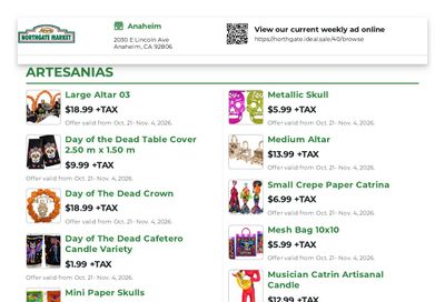 Northgate Market Weekly Ad October 21 - November 4, 2026