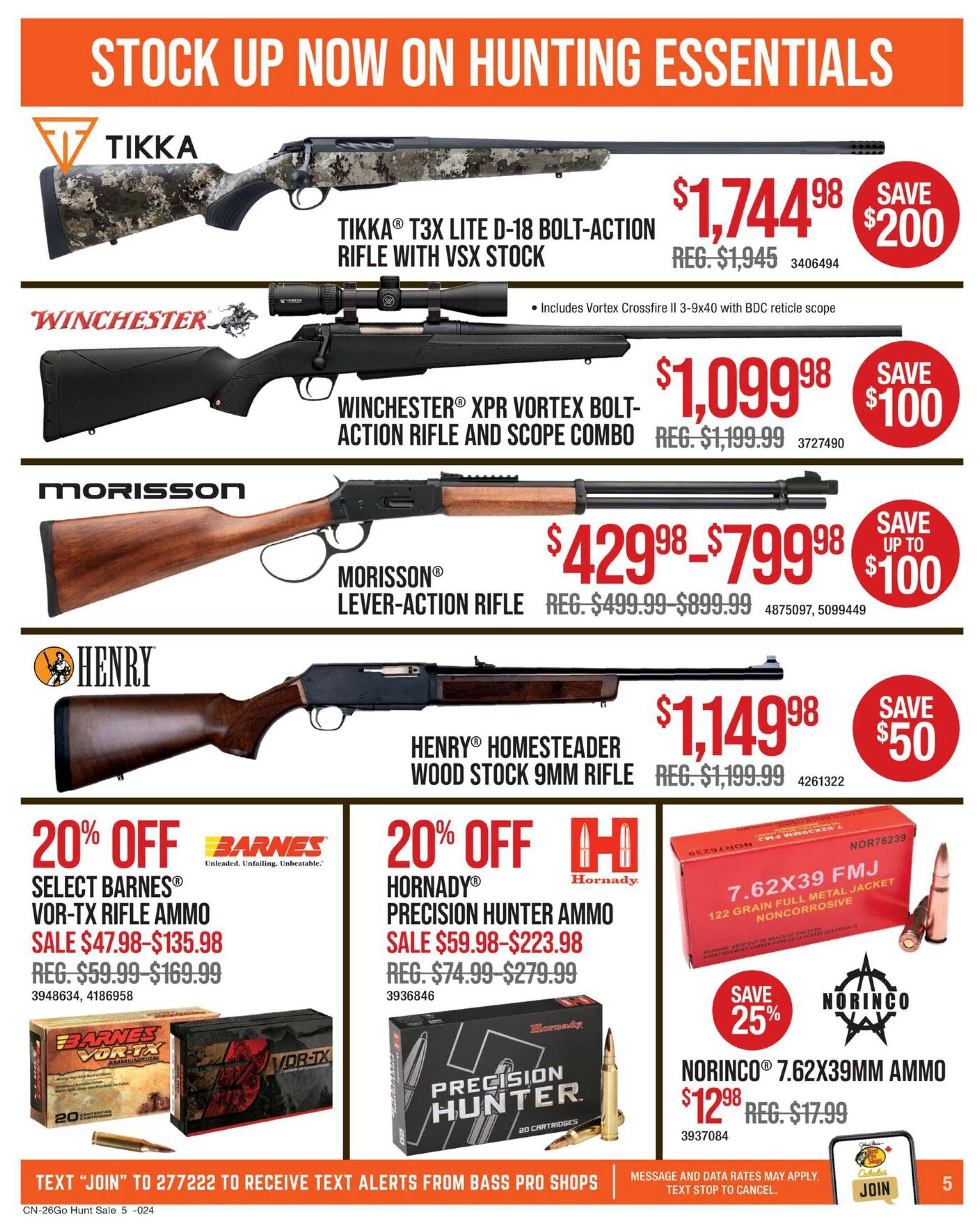 Bass Pro Shops Flyer October 22 to November 4