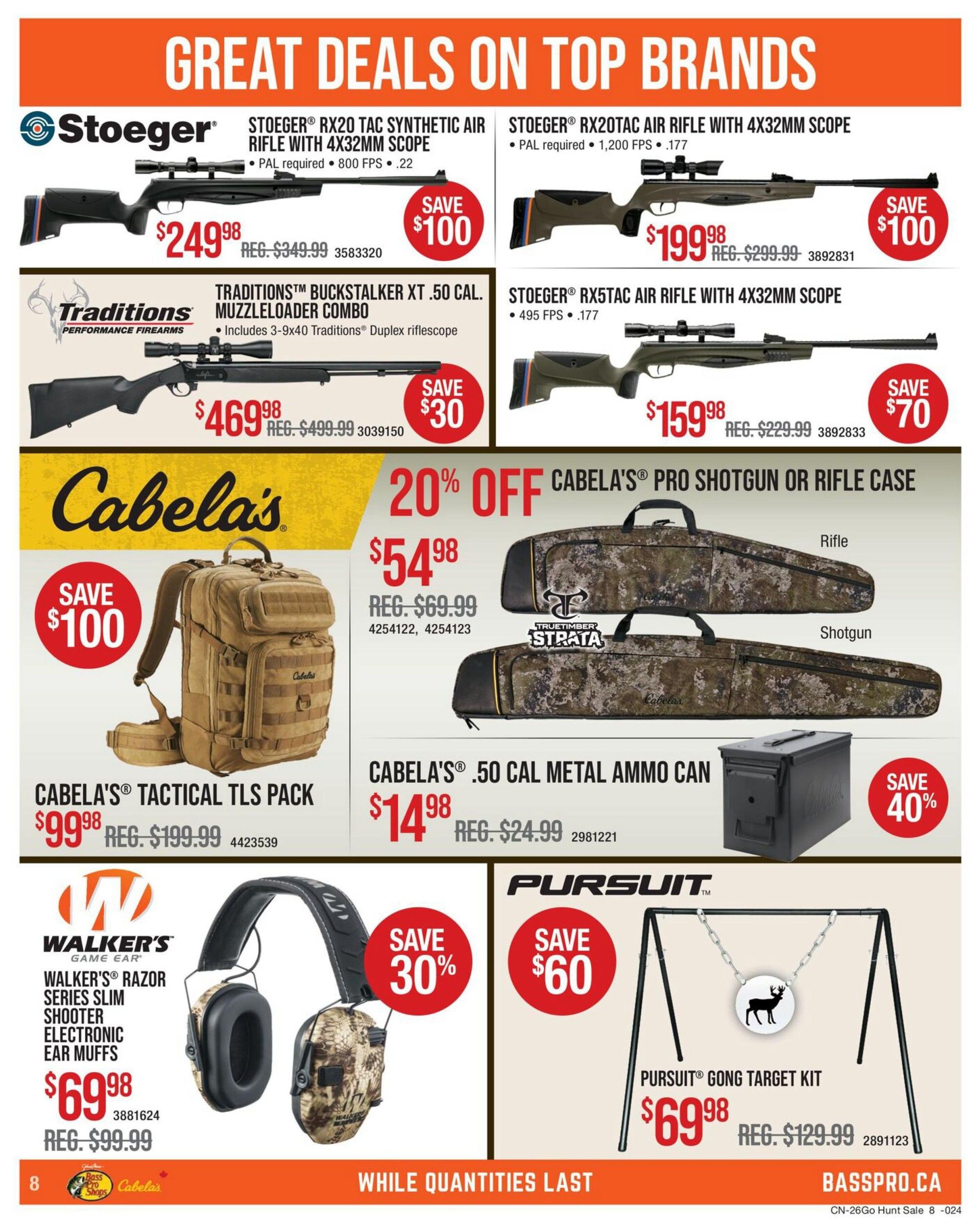 Bass Pro Shops Flyer October 22 to November 4
