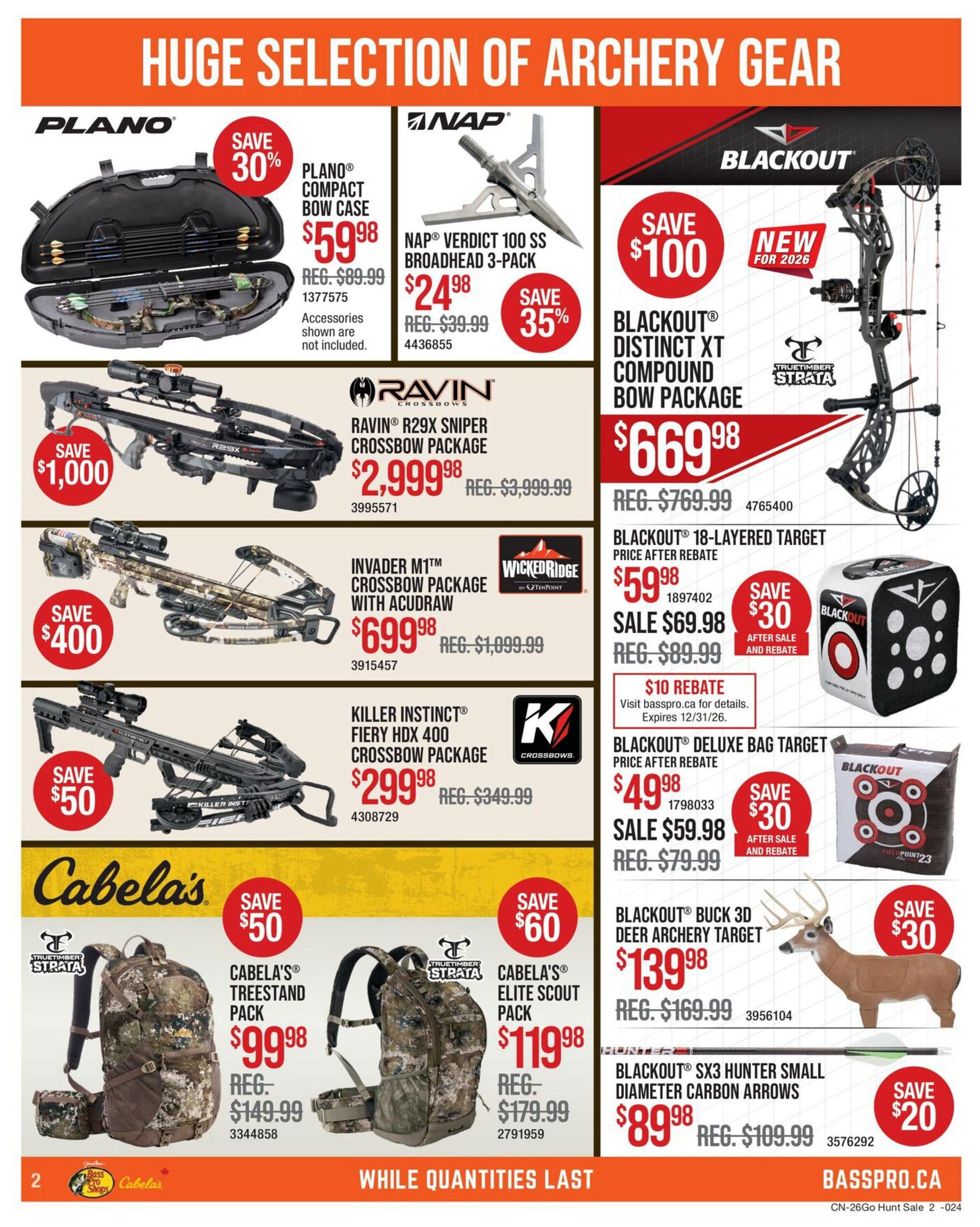 Cabela's Flyer October 22 to November 4