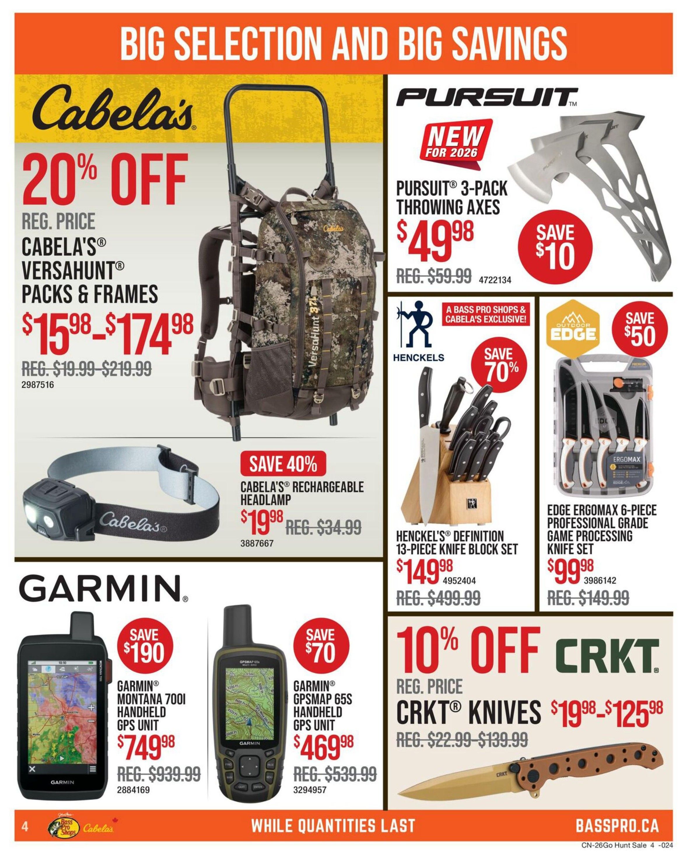 Cabela's Flyer October 22 to November 4