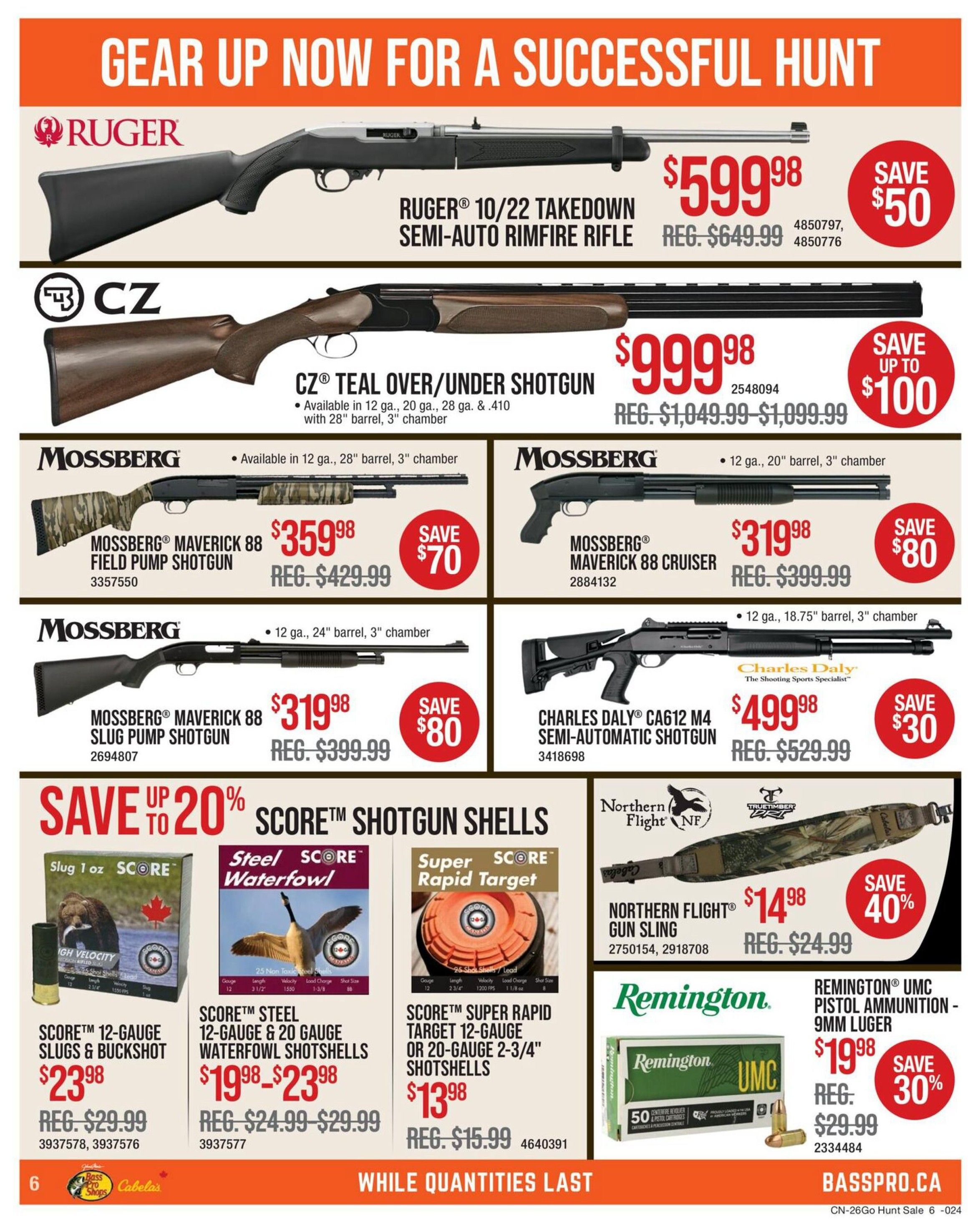 Cabela's Flyer October 22 to November 4