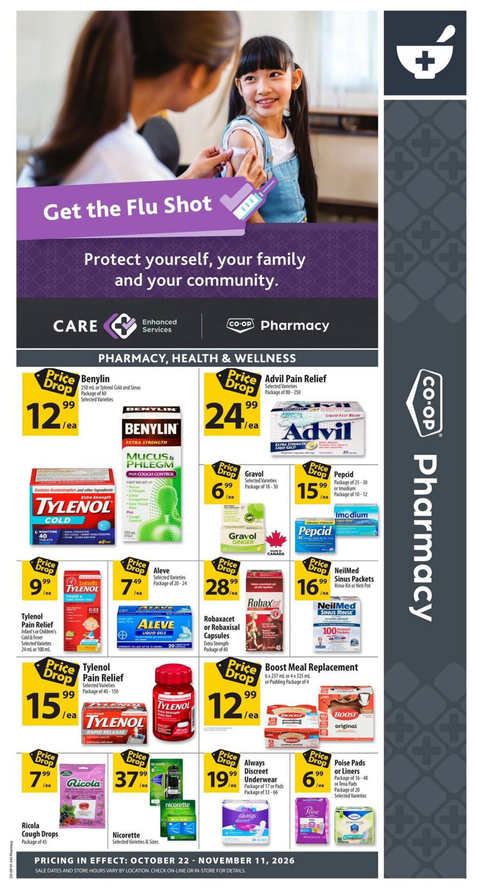 Co-op (West) Pharmacy Flyer October 22 to November 11