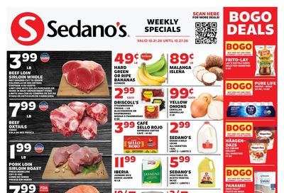 Sedano's Weekly Ad October 21 - 27, 2026