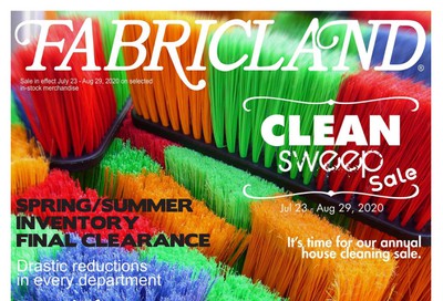 Fabricland (ON) Flyer July 23 to August 29
