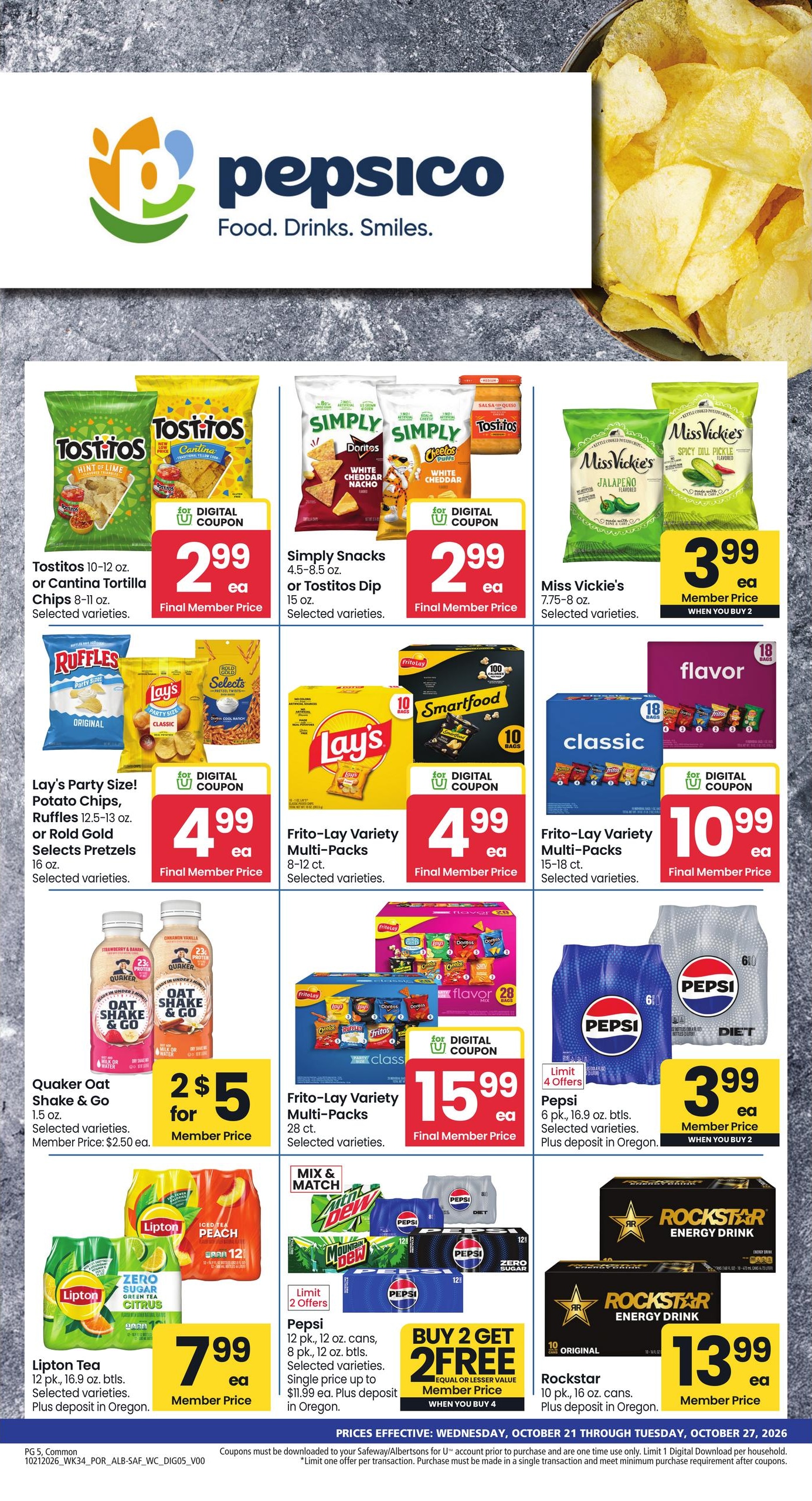 Albertsons (Deer Island Area, OR) Weekly Ad October 21 - 27, 2026
