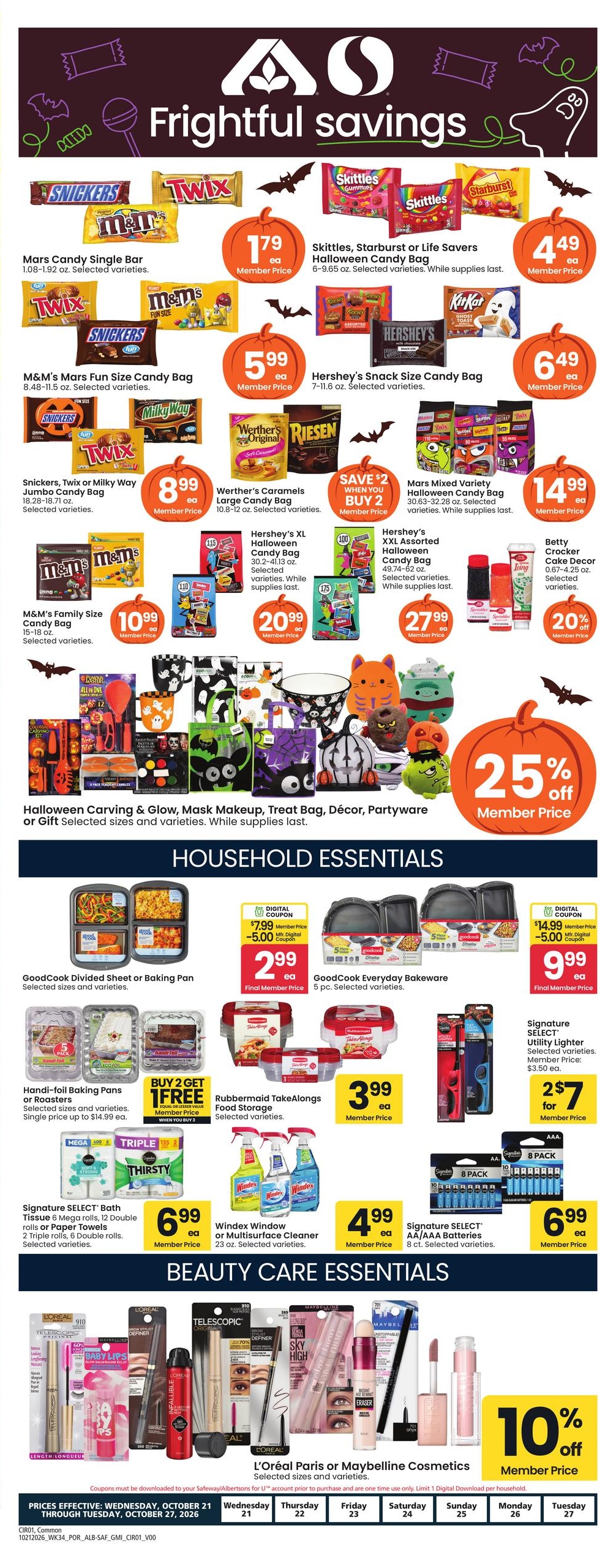 Albertsons (Deer Island Area, OR) Weekly Ad October 21 - 27, 2026