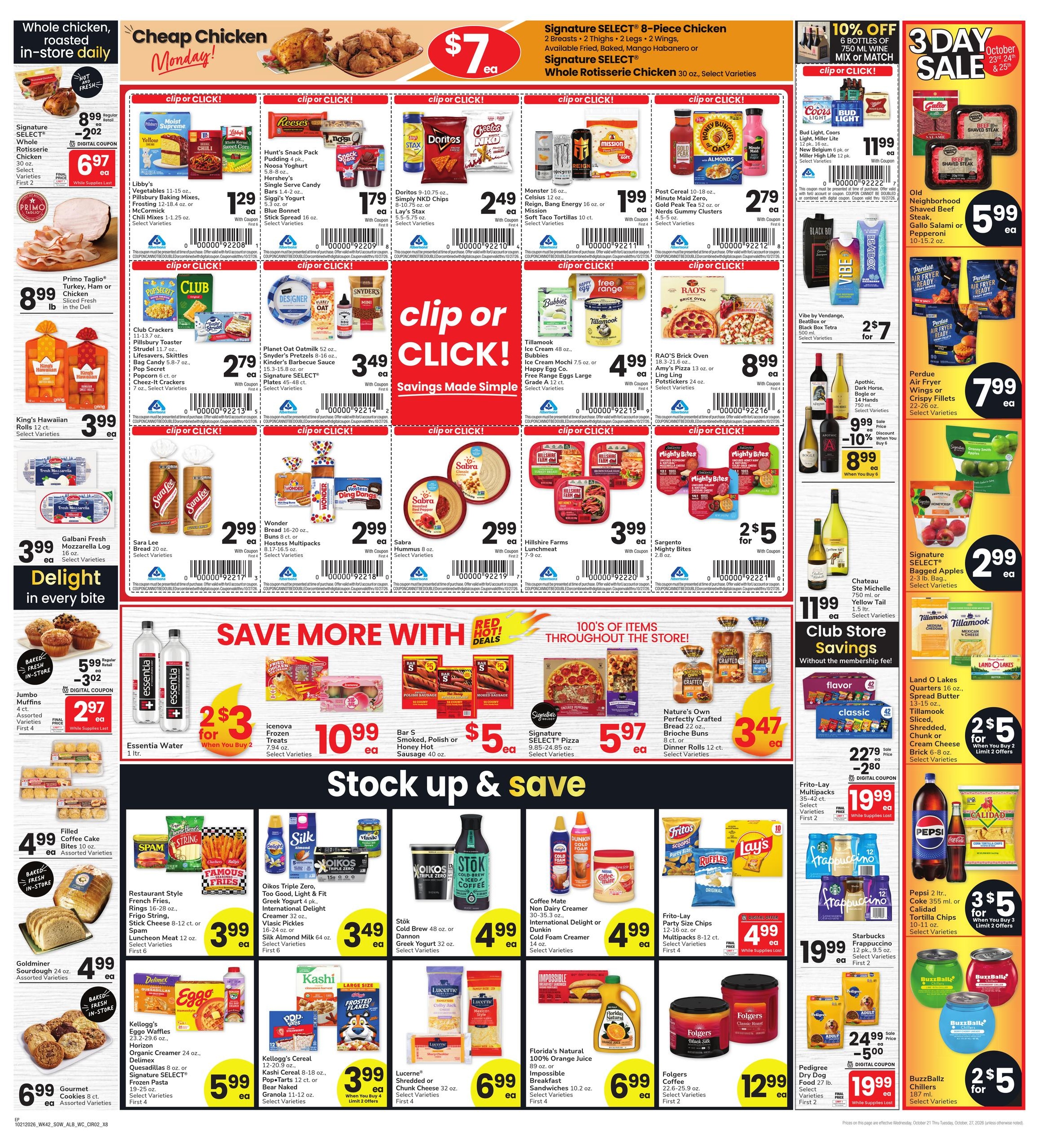 Albertsons (El Paso Area, TX) Weekly Ad October 21 - 27, 2026