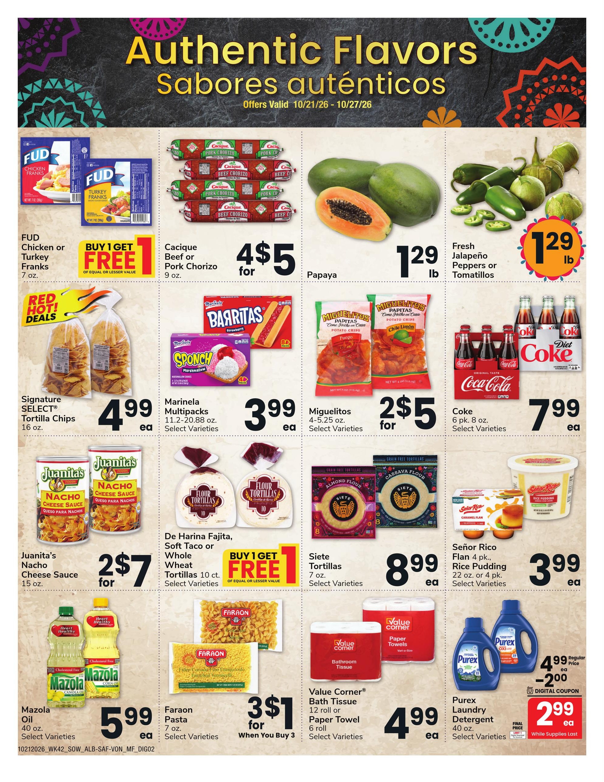 Albertsons (El Paso Area, TX) Weekly Ad October 21 - 27, 2026