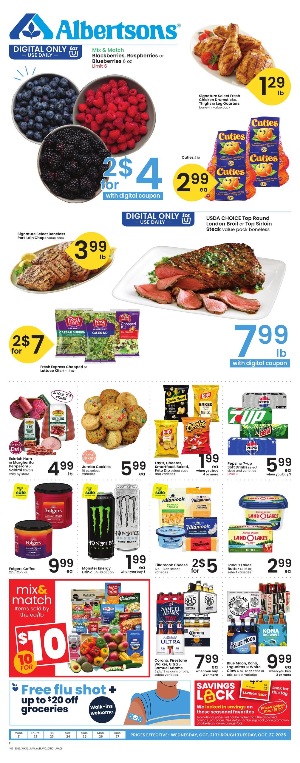 Albertsons (Elko Area, NV) Weekly Ad October 21 - 27, 2026