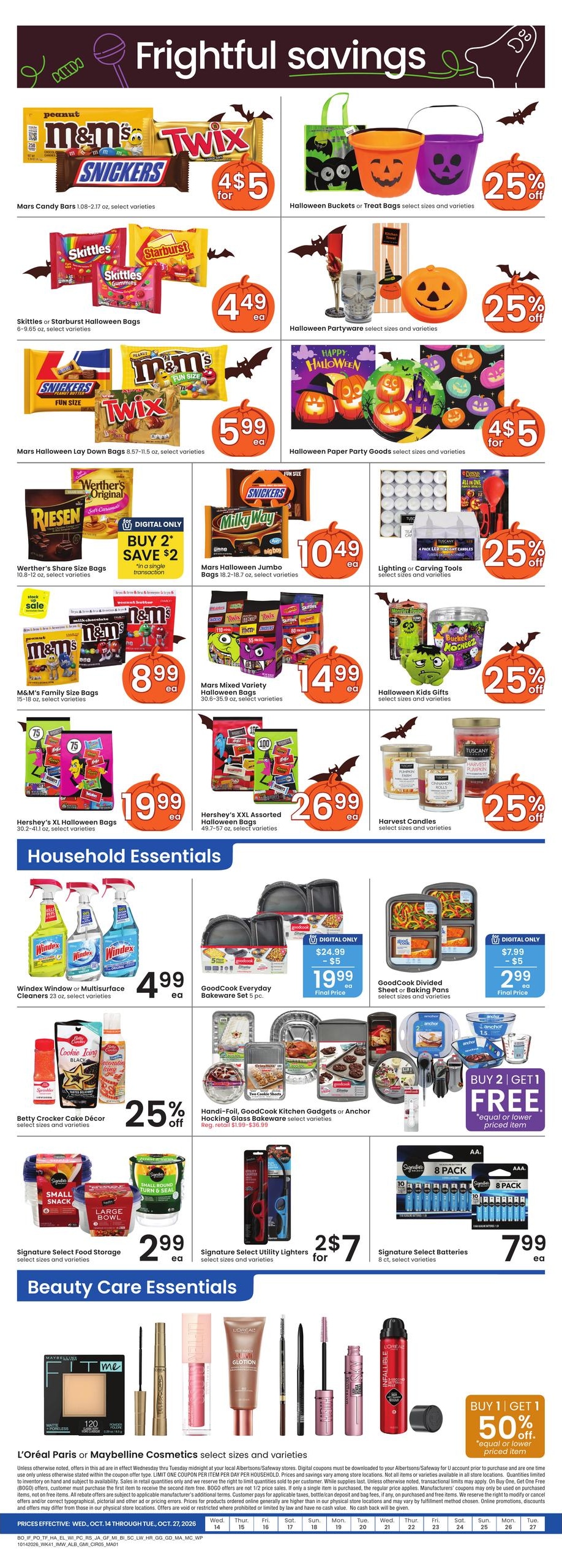 Albertsons (Elko Area, NV) Weekly Ad October 21 - 27, 2026