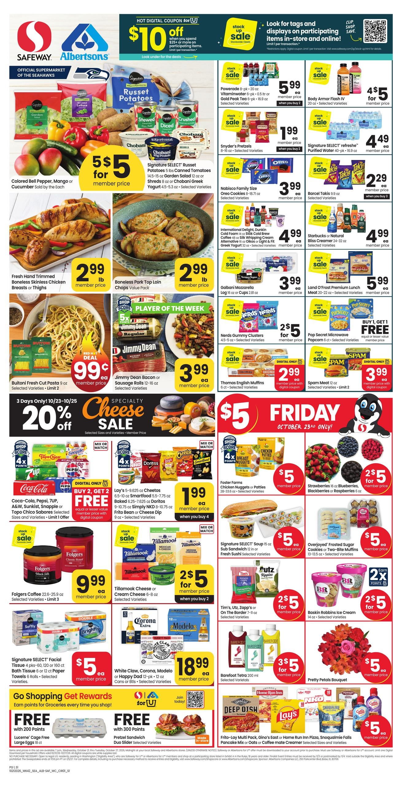 Albertsons (Bothell Area, WA) Weekly Ad October 21 - 27, 2026