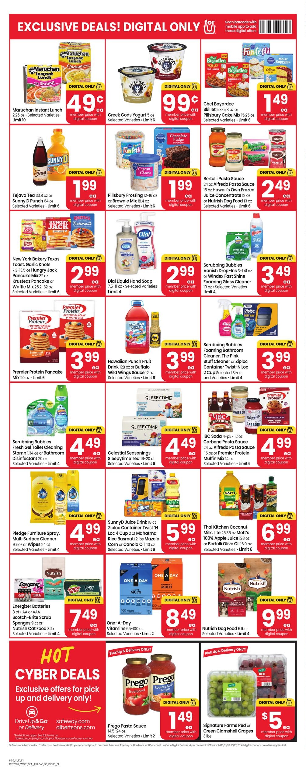 Albertsons (Bothell Area, WA) Weekly Ad October 21 - 27, 2026