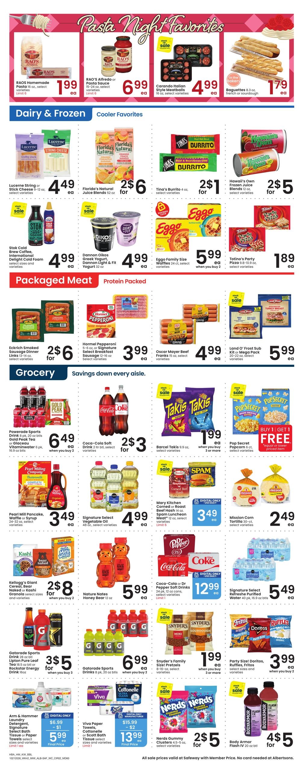 Albertsons (Hungry Horse Area, MT) Weekly Ad October 21 - 27, 2026