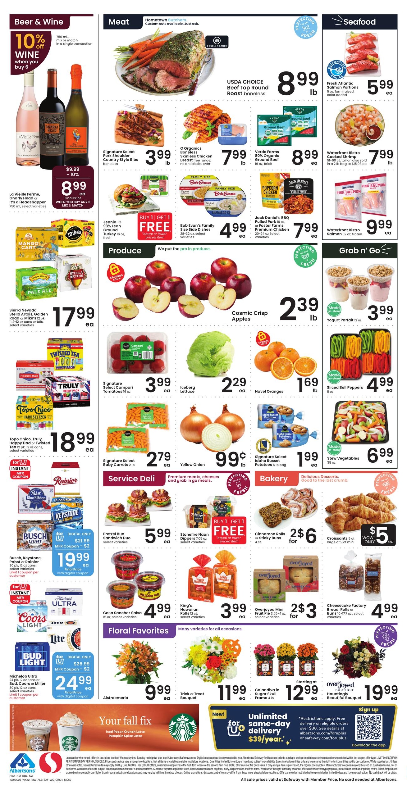 Albertsons (Hungry Horse Area, MT) Weekly Ad October 21 - 27, 2026