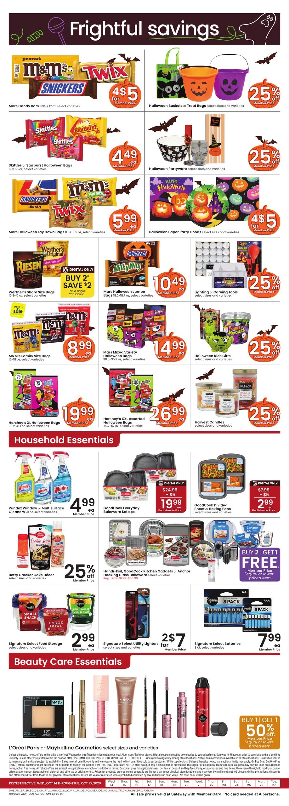 Albertsons (Ignacio Area, CO) Weekly Ad October 21 - 27, 2026