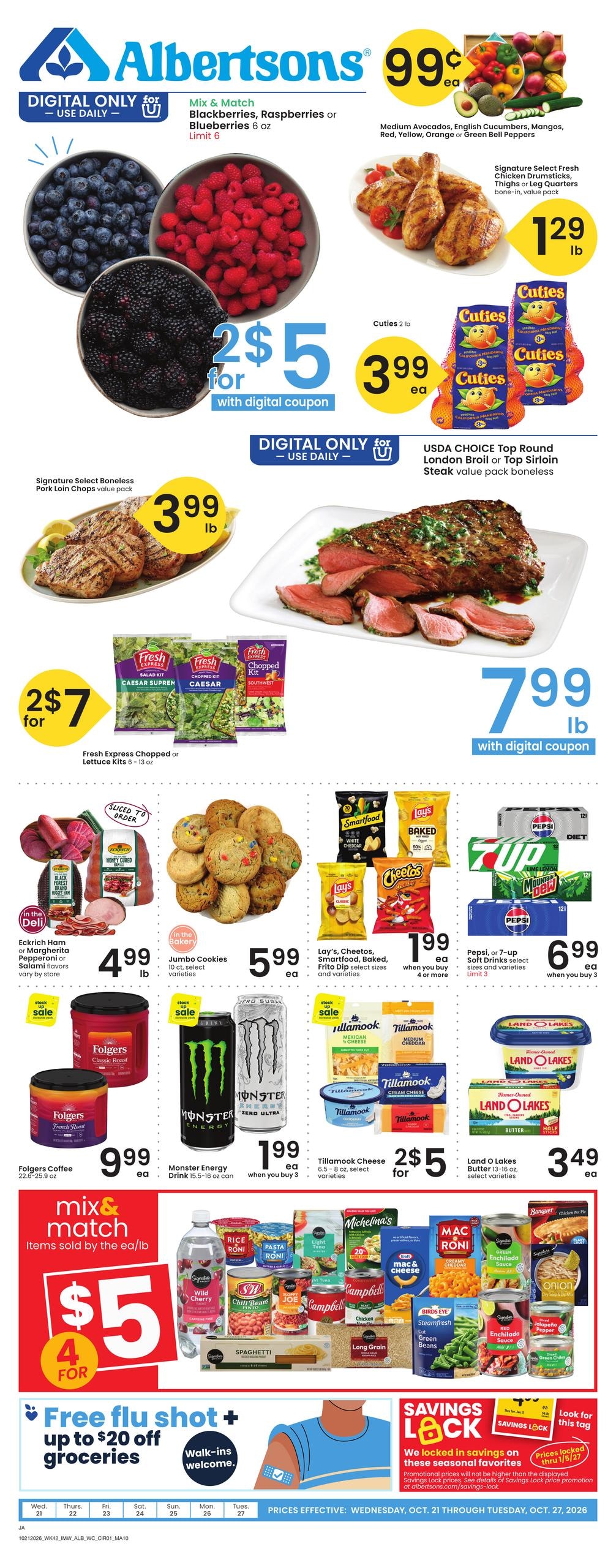 Albertsons (Jackson Area, WY) Weekly Ad October 21 - 27, 2026