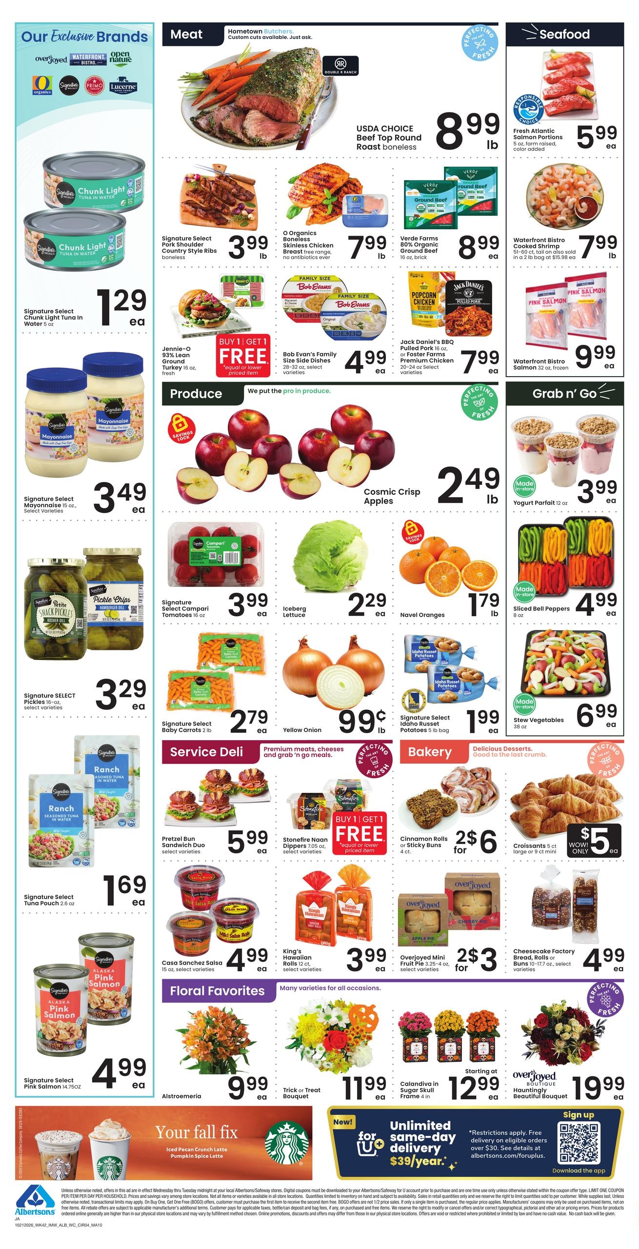 Albertsons (Jackson Area, WY) Weekly Ad October 21 - 27, 2026