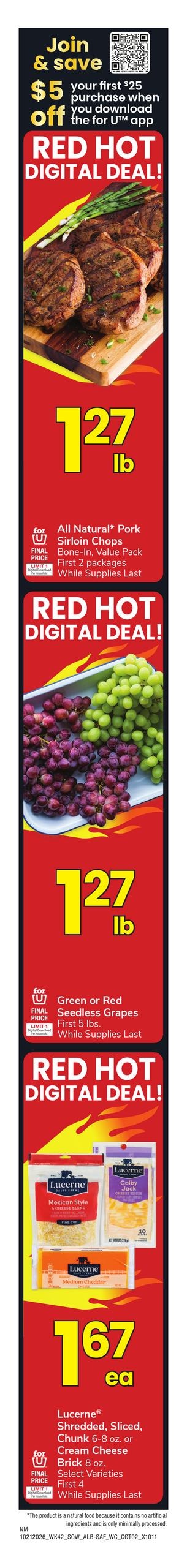 Albertsons (Las Cruces Area, NM) Weekly Ad October 21 - 27, 2026