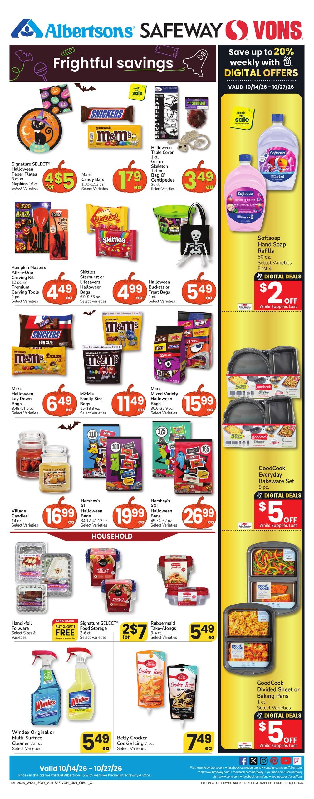 Albertsons (Las Cruces Area, NM) Weekly Ad October 21 - 27, 2026