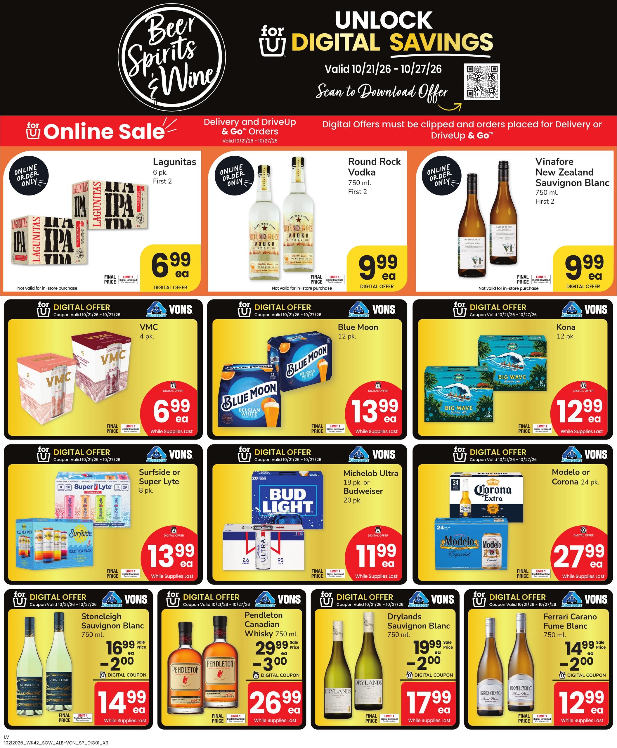 Albertsons (Las Vegas-North Las Vegas Area, NV) Weekly Ad October 21 - 27, 2026