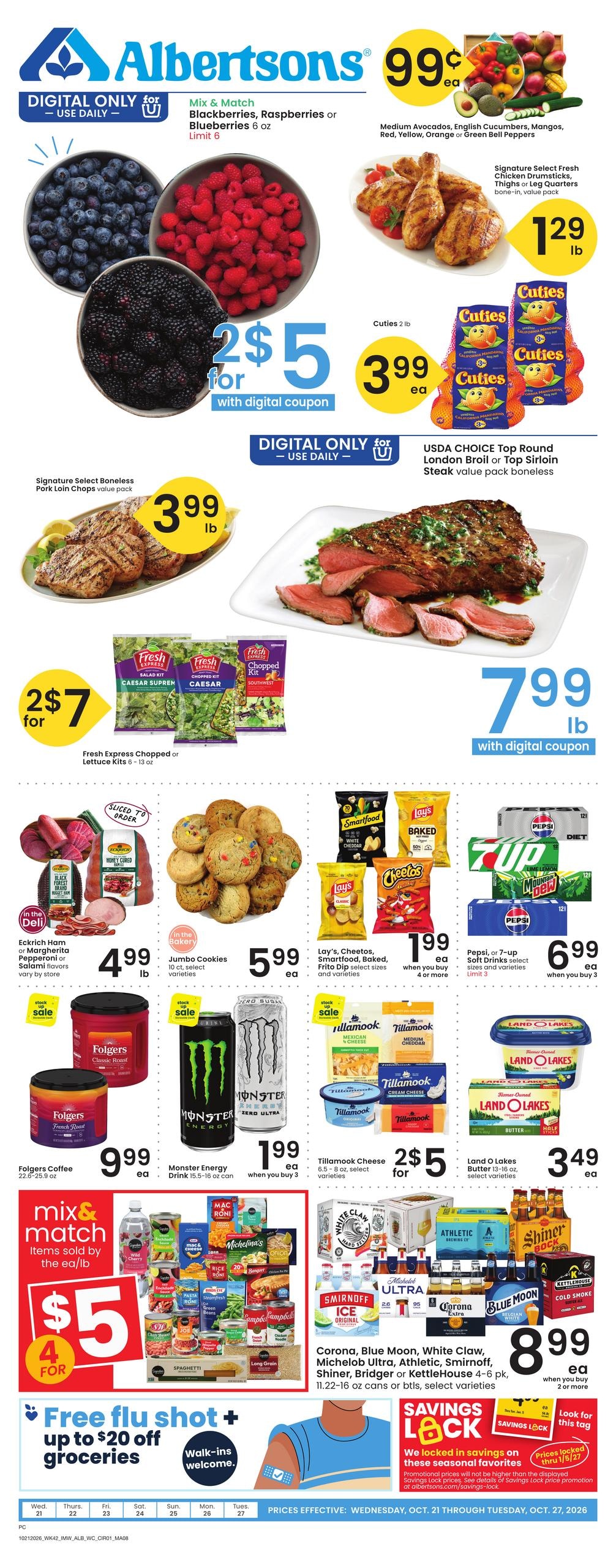 Albertsons (Lovell Area, WY) Weekly Ad October 21 - 27, 2026