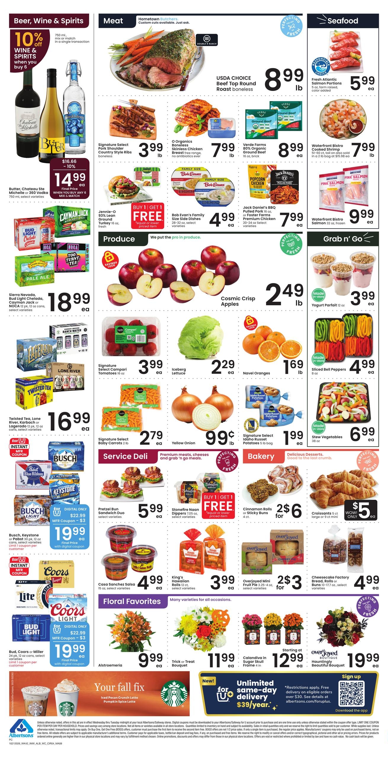 Albertsons (Lovell Area, WY) Weekly Ad October 21 - 27, 2026