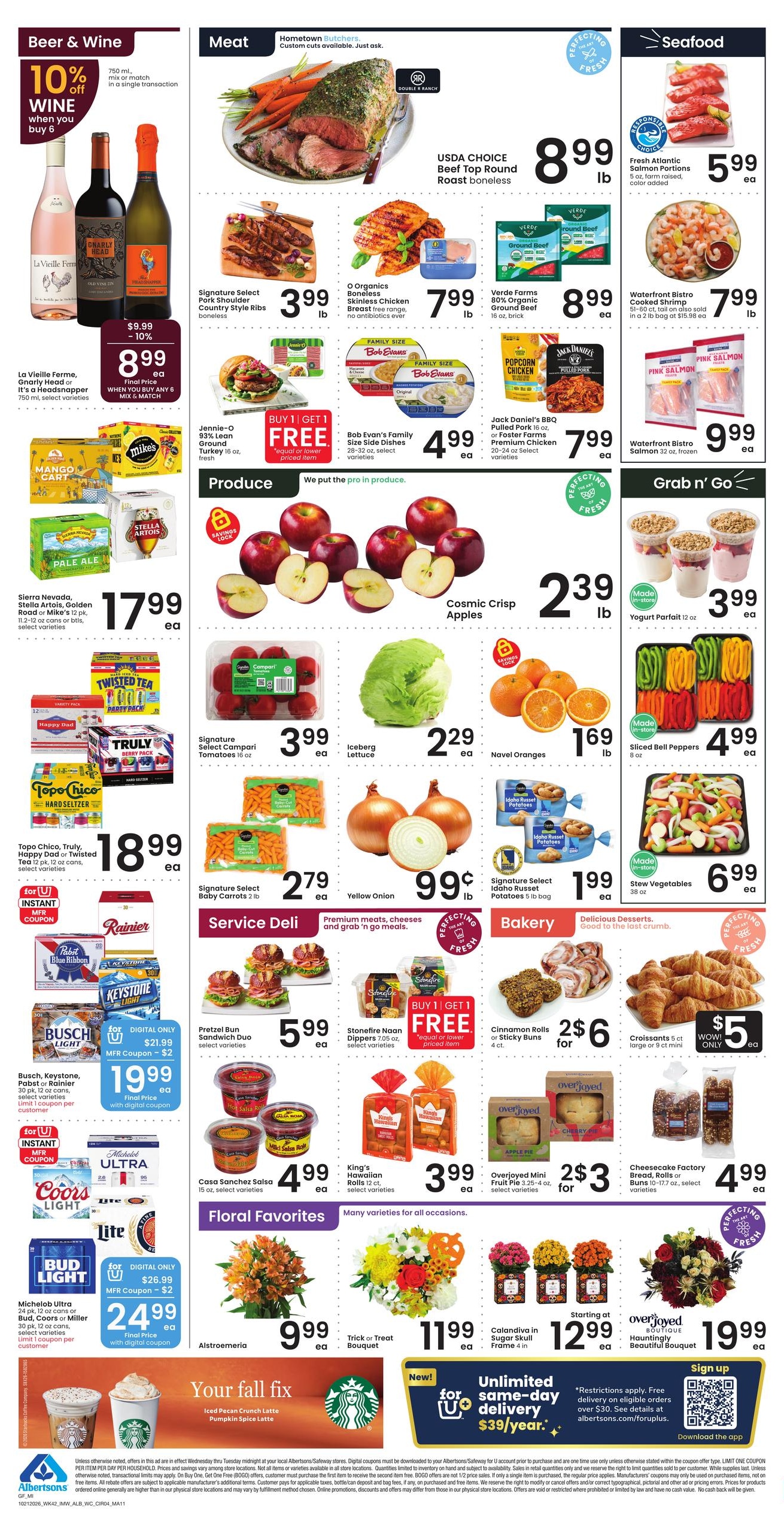 Albertsons (Malmstrom Afb-Missoula Area, MT) Weekly Ad October 21 - 27, 2026