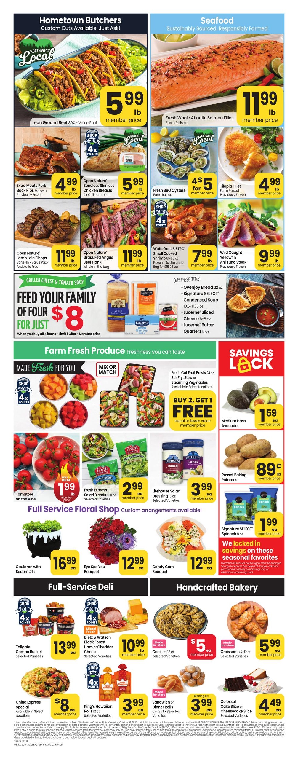 Albertsons (Moscow Area, ID) Weekly Ad October 21 - 27, 2026