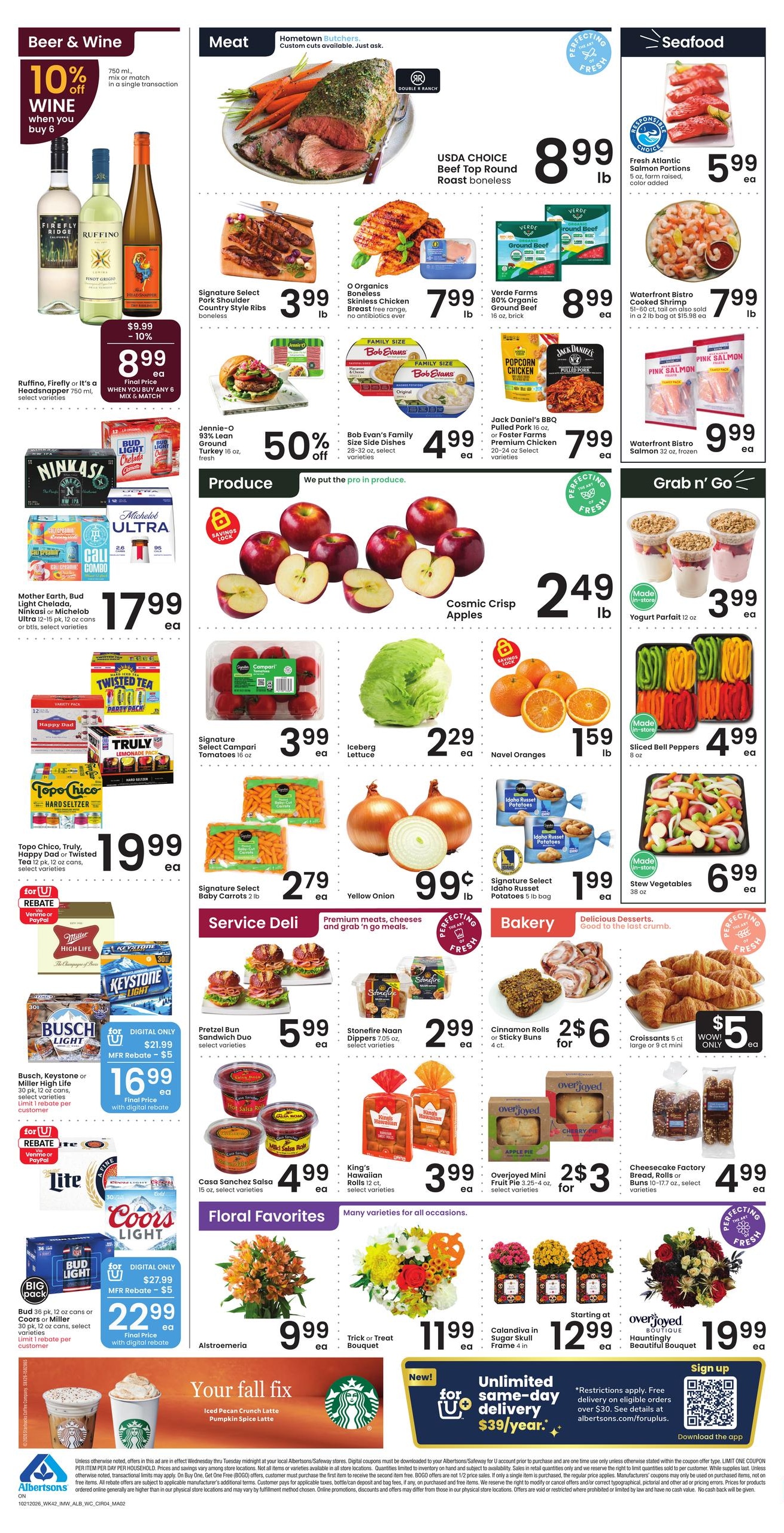 Albertsons (Ontario Area, OR) Weekly Ad October 21 - 27, 2026